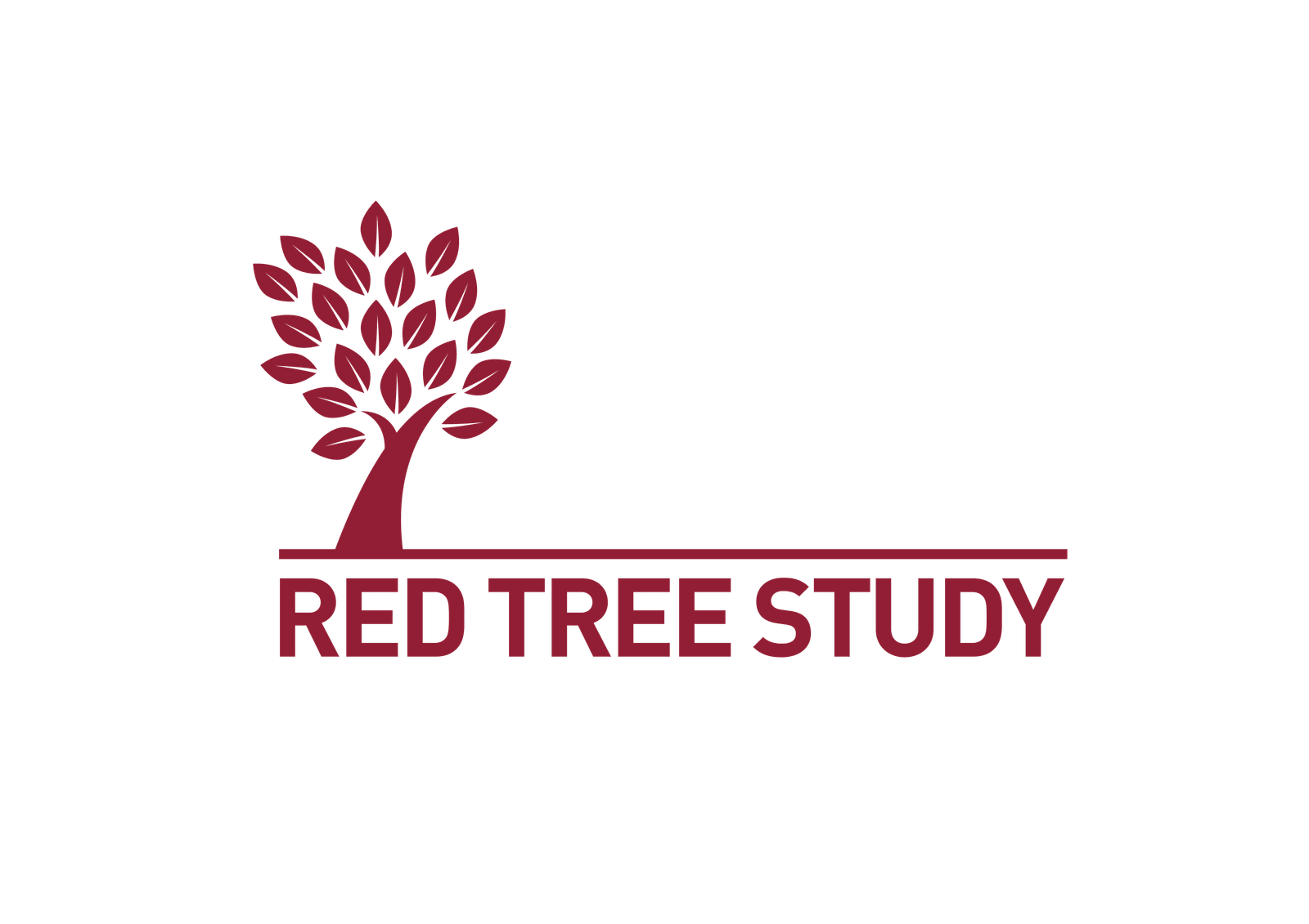 Red tree study logo